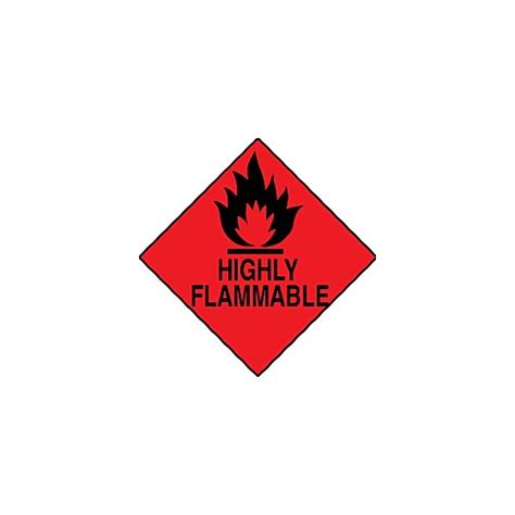 Highly Flammable Diamond Awareness Safety Signs