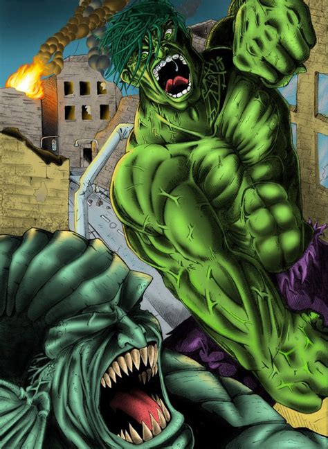 Hulk Fan Art Hulk Vs Abomination By Robertlaszlokiss