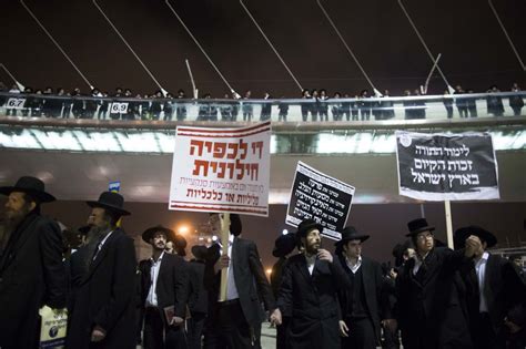 Ultra Orthodox Return To Streets To Protest Idf Draft The Times Of Israel