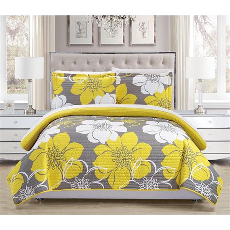 Touch Of Yellow Floral Bedding Sets Comforter Set Duvet And Quilt Sets