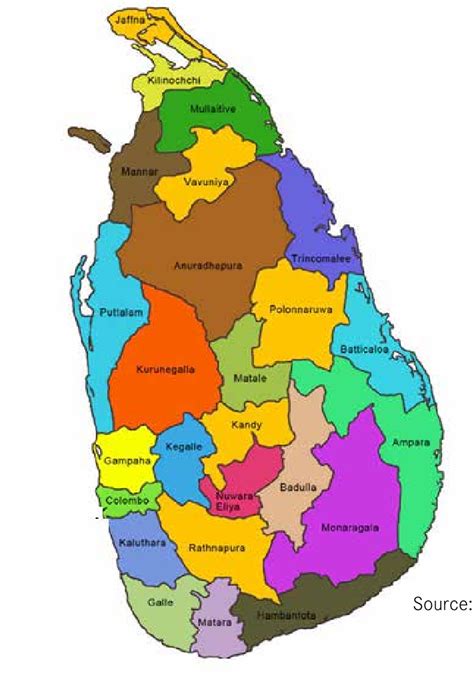 Figure A3 District Map Of Sri Lanka Download Scientific Diagram