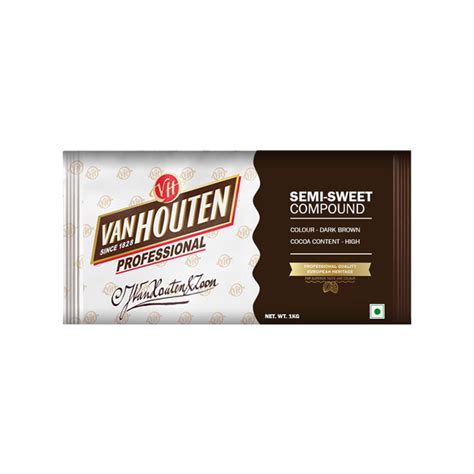 Dark compound chippits (chocolate chips) 12.5kg. Van Houten Semi Sweet Compound - Rs 320 Best Price in India