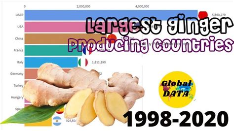 Largest Ginger Producing Countries 1998 2020 Top 10 Ginger Producing