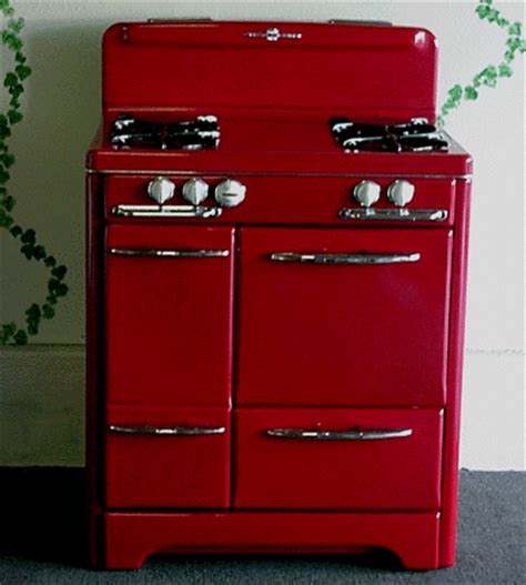 Minimum value text is aligned to the left, and maximum. Red Custom Colored 32" O'keefe & Merritt Antique Gas Stove