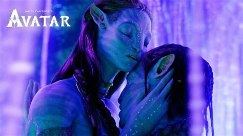 Jake And Neytiri Kiss Under The Tree Of Voices Avatar 4k Movie Clip