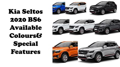 Kia Seltos Gt All Colour Options And Special Features Youtube