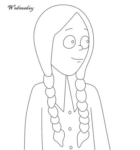 Wednesday Addams Coloring Page Desenhos Tumblr Para Colorir Desenhos