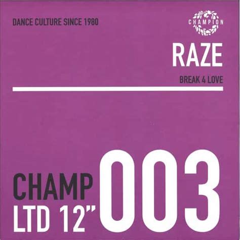 Raze Break 4 Love Ep 💿 Buy Dance Vinyl Records