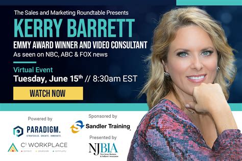The Sales And Marketing Roundtable Presents Kerry Barrett Paradigm