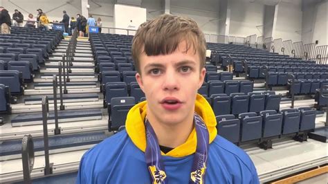 Division 2 Dual Meet Wrestling Championship Post Match Interview With Tiogas Gianni Silvestri