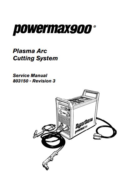 Hypertherm Powermax 900 Service Manual
