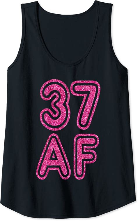 Womens 37th Birthday Ts For Women Pink 37 Af Years Old B