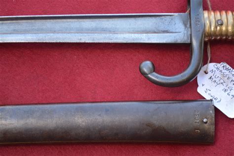 France 1866 Chassepot Bayonet Mutzig Arsenal May 1869 And 1866 Scabbard