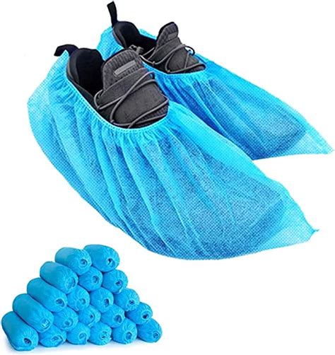 Jawseu Disposable Shoes Covers Non Woven Overshoes Non Slip Dust Free