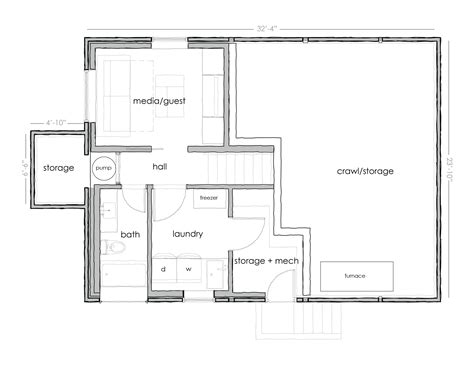 Basement Floor Plans Simple House Plans 21751