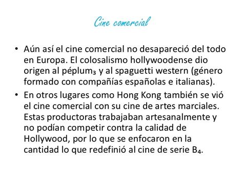 Cine Autor Vs Cine Comercial