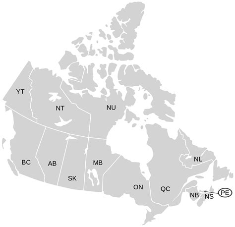 We can create the map for you! File:Canada labelled map.svg - Wikimedia Commons
