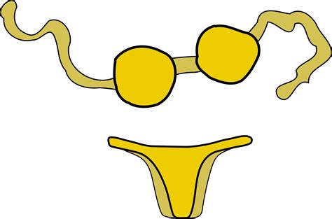 Bikini clipart yellow bikini, Bikini yellow bikini Transparent FREE for download on ...