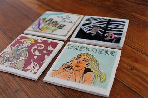 Collage Coasters · How To Make A Coaster · Papercraft Collage And