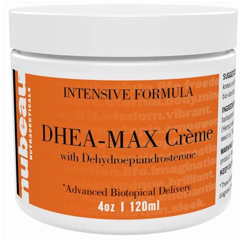 4 jars dhea max bioidentical dhea topical supplement cream ~360 day doses nubeau dhea