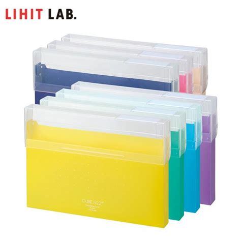 【全7色・a4】lihit Lab （リヒトラブ）／a4 Cube Fizz コングレスケース（a 6024）大きく開いて取り出しやすいファイルケース A 6024 ぶんぐる 通販