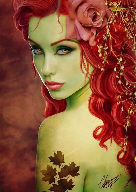 Spyrale “poison Ivy By Charlotte Lebreton ” Comic Book Characters