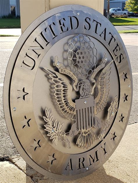 Custom Metal Art Military Signs Multi Layered 16 Gauge Etsy