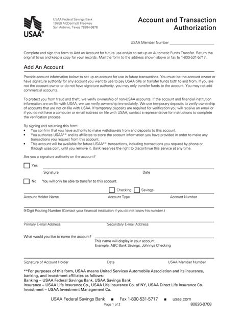Usaa Form 80826 0708 Fill And Sign Printable Template Online Us