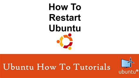 How To Restart Ubuntu Youtube
