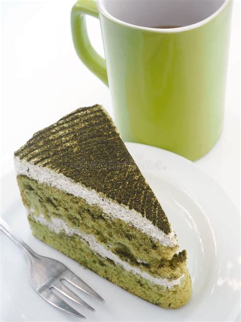 Japanese Matcha Green Tea Cake Stock Image Image Of Chado Sour 64434753