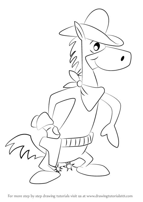Learn How To Draw Quick Draw Mcgraw The Quick Draw Mcgraw Show Step