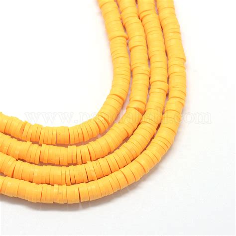 Wholesale Flat Round Eco Friendly Handmade Polymer Clay Bead Spacers