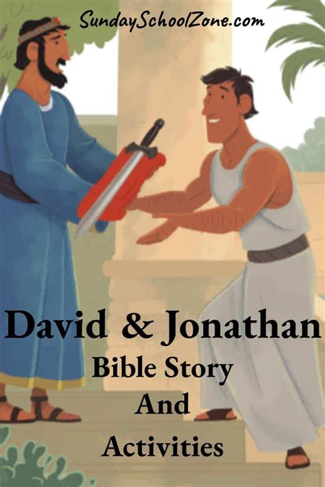 Free David And Jonathan Bible Activities On Sunday School Zone