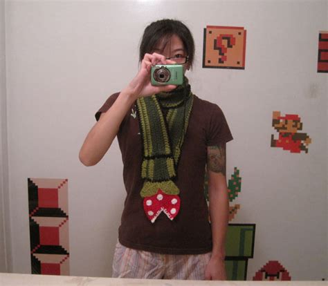 make your own piranha plant scarf the gonintendo archives gonintendo