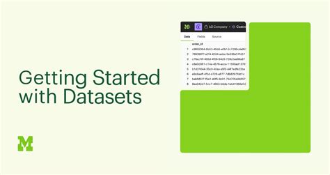 Getting Started With Datasets