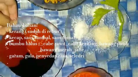 Bahan tumisan seafood pedas : resep seafood kerang Pedas Asam Manis - YouTube