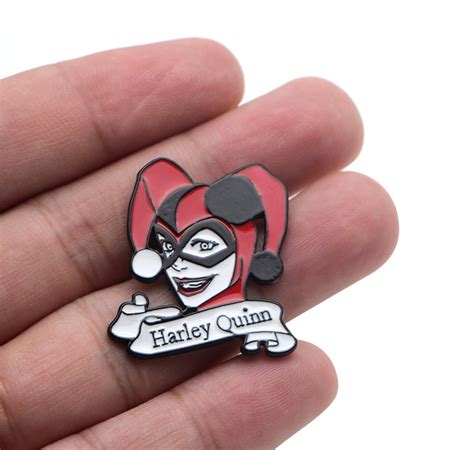 Harley Quinn Joker Batman Pin Brooch Badge Cute Cartoon T Etsy