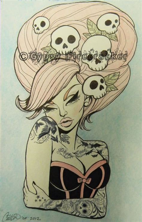 Pin By Tina On Tattoo Design Art Rockabilly Art Skull Art