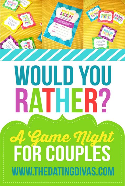 Couples Would You Rather Couples Game Night Couples Game Game Night