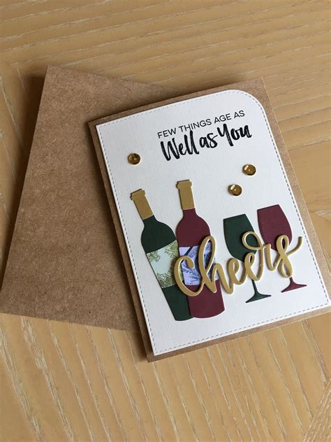 Wine Birthday Card Handmade Birthday Card Funny Birthday Etsy