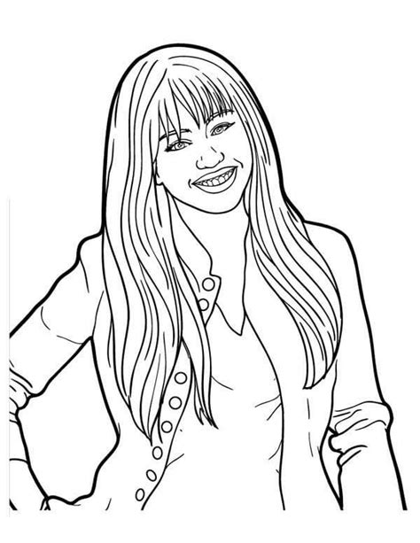 Desenhos De Hannah Montana 13 Para Colorir E Imprimir ColorirOnline