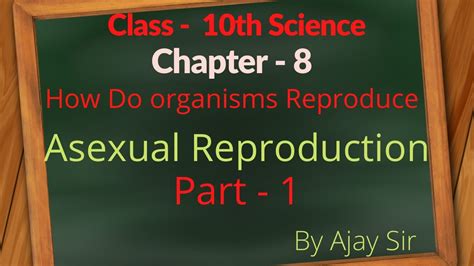 Class 10th Science How Do Organisms Reproduce Asexual