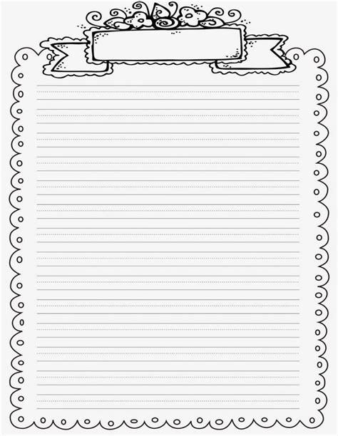 Free Printable Notebook Paper Activity