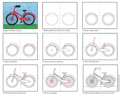 Https://tommynaija.com/draw/how To Draw A Bicycle Kindergarten