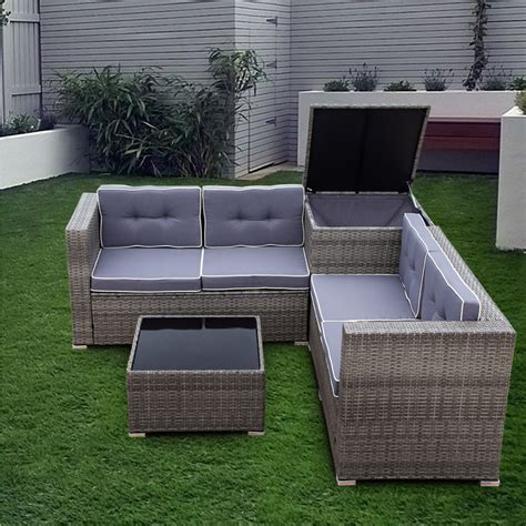 Outdoor dining furniture is an investment in a relaxed lifestyle. 4-Piece Rattan Patio Furniture Sets Clearance, Wicker ...