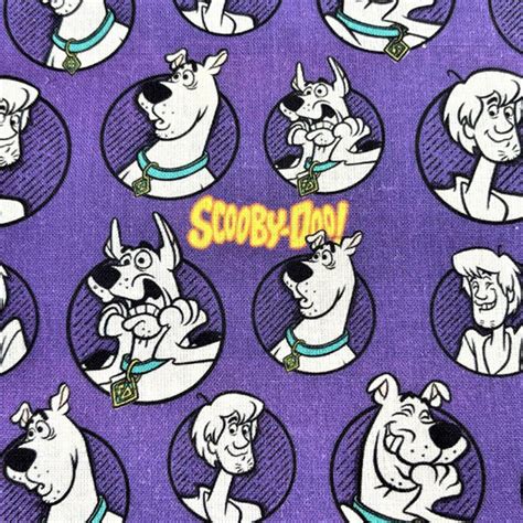 Scooby Doo 03 Cotton Fabric Printed 03 Per Meter For Making Clothes T Shirt