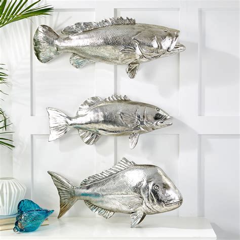 Set Of Three Decorative Fish Wall Decor Ross Simons
