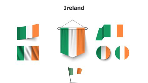 Ireland Flags Inforgraphics And Slides