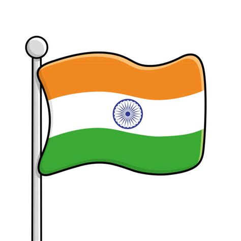Indian National Flag Flying Animation