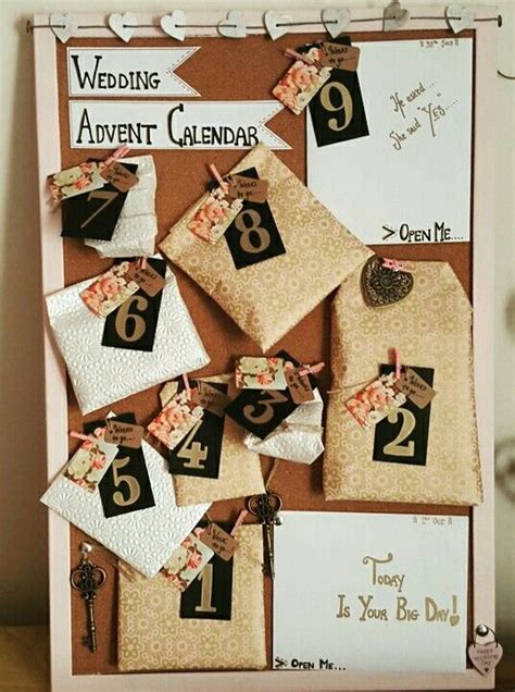 Of course, some of the ideas in this article work. Wedding Advent Calendar for my bestie x | Wedding ...